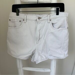 Pistola Grayish White Jean Shorts Classic Denim Style Size 32